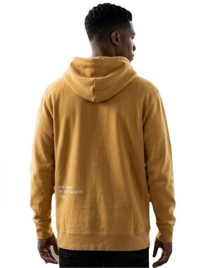 Spiritual Gangster There is a Voice That Men's Gold Cotton Hoodie Size Large